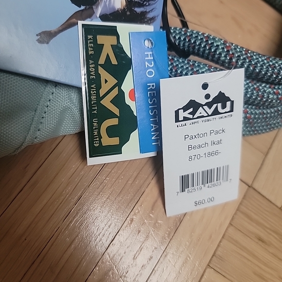 Kavu Paxton Pack Beach Ikat pattern Crossbody rope bag NWT - Picture 6 of 6